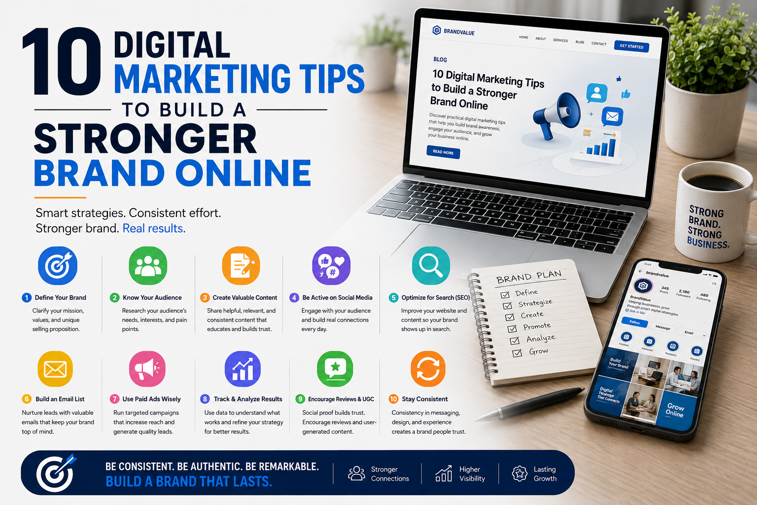 10 Digital Marketing Tips to Build a Stronger Brand Online